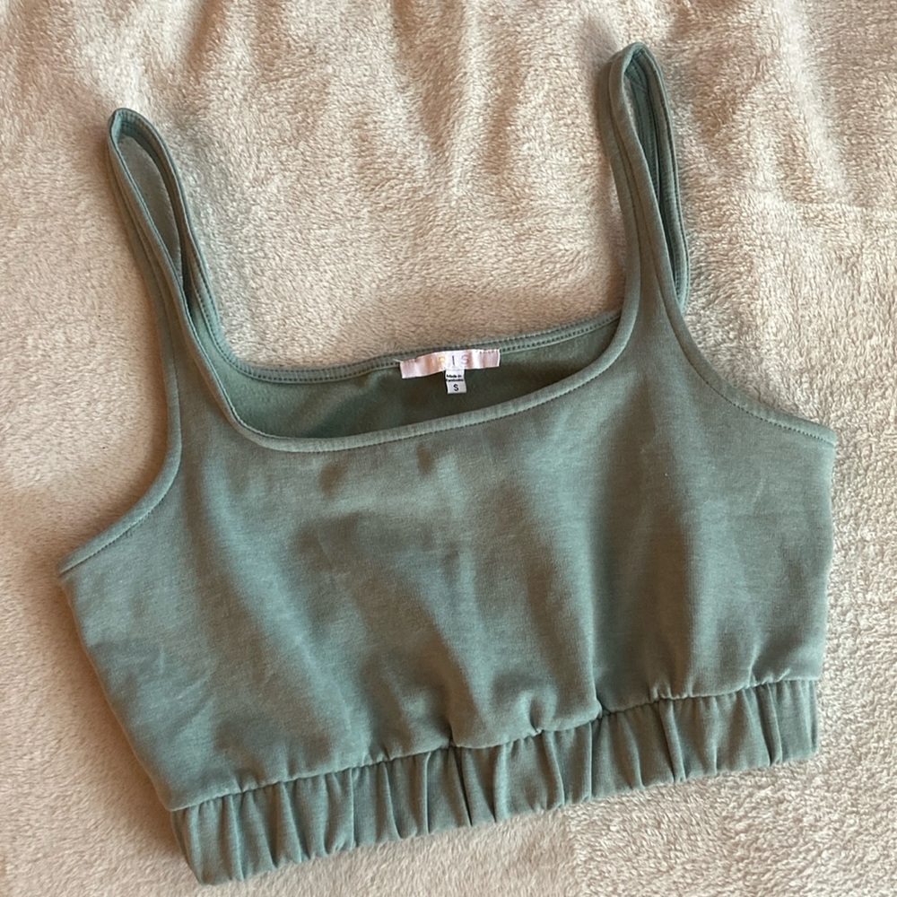 Iris cropped top
